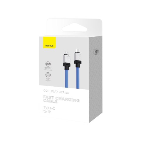 Baseus kabel CoolPlay USB-C - Lightning 2m 20W niebieski