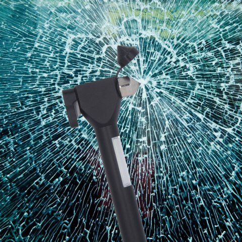 Latarka ręczna LED EMERGENCY z magnesem i młotkiem 2xAAA COB FLF-03 Forever Light