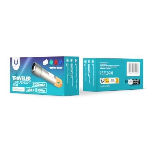 Latarka ręczna LED TRAVELER 1200mAh 500lm USB-C FLF-02 Forever Light