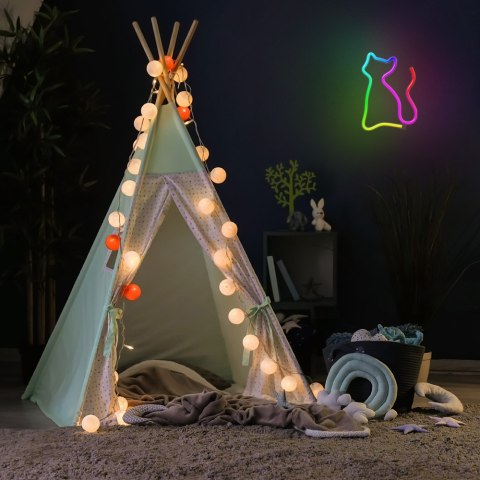 Neon LED RGB KOT FLRN03 + pilot Forever Light