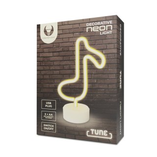 Neon na podstawce LED NUTKA biała FSNE07 Forever Light