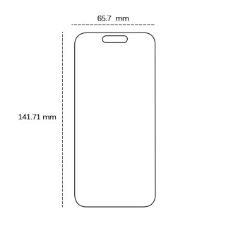 Szkło hartowane 2,5D do iPhone 15 6,1" / 16 6,1"