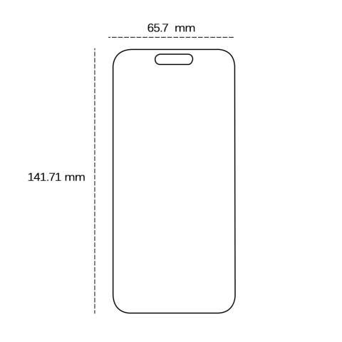 Szkło hartowane 2,5D do iPhone 15 6,1" / 16 6,1"