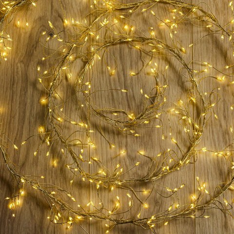 Łańcuch GAŁĄZKA złoty CLF-03 480LED ciepłe białe 3m Forever Light