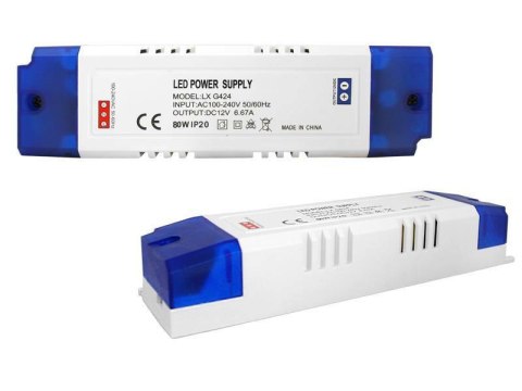 Zasilacz impulsowy 80W/6,67A 12V IP20