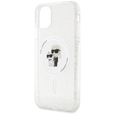 Karl Lagerfeld nakładka do iPhone 11 KLHMN61HGKCNOT przezroczysta HC Magsafe IML KC Glitter