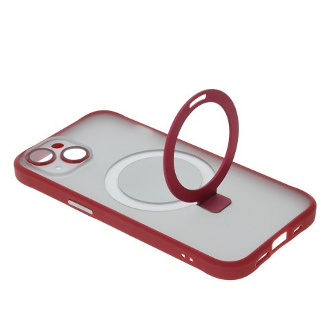 Nakładka Mag Ring do iPhone 15 6,1" czerwona