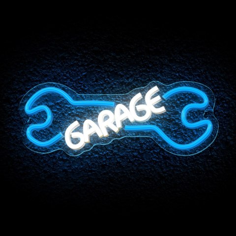 Neon PLEXI LED GARAGE błękit biały NNE22 Neolia