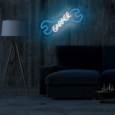 Neon PLEXI LED GARAGE błękit biały NNE22 Neolia