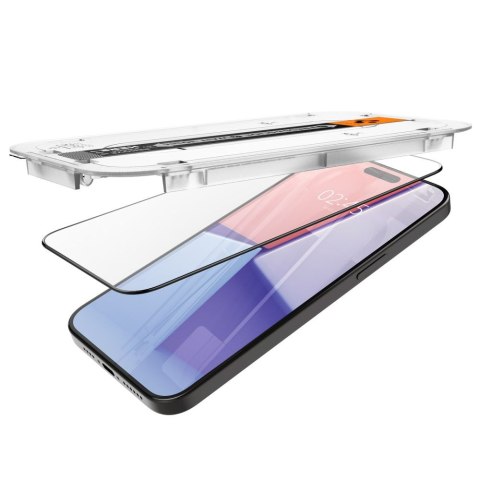 Spigen szkło hartowane GLAS.TR "EZ FIT" FC 2-PACK do iPhone 15 Pro 6,1" czarna