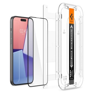 Spigen szkło hartowane GLAS.TR "EZ FIT" FC do iPhone 15 6,1" czarna