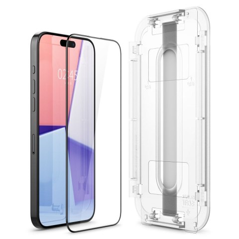 Spigen szkło hartowane GLAS.TR "EZ FIT" FC do iPhone 15 Pro Max 6,7" czarna