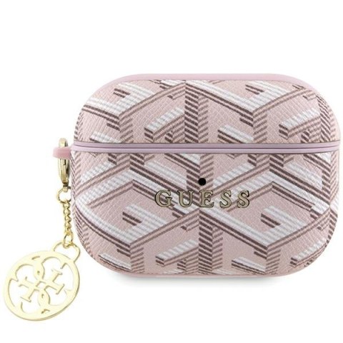 Guess etui do AirPods Pro 2 GUAP2PGCE4CP różowe Gcube Classic Gold Logo W/Charm