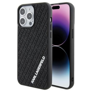 Karl Lagerfeld nakładka do iPhone 15 Pro Max 6,7" KLHCP15X3DMKRLK czarna HC 3D Multi Logo