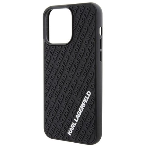 Karl Lagerfeld nakładka do iPhone 15 Pro Max 6,7" KLHCP15X3DMKRLK czarna HC 3D Multi Logo