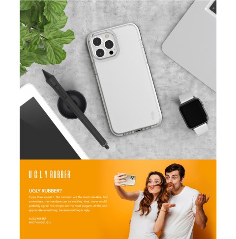 Ugly Rubber nakładka Pure do iPhone X / Xs transparentna