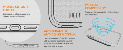 Ugly Rubber nakładka Vogue do iPhone X / Xs transparentna