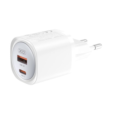 XO ładowarka sieciowa CE21 PD 30W 1x USB-C 1x USB biała