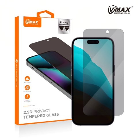 Vmax szkło hartowane 0.33mm 2,5D high clear privacy glass do iPhone 12 Pro Max 6,7"
