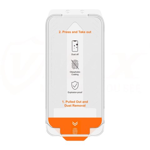 Vmax szkło hartowane easy install 2,5D Normal Glass do iPhone 15 Pro 6,1"