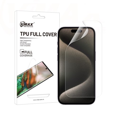 Vmax folia ochronna invisble TPU film - full coverage do iPhone 15 6,1"