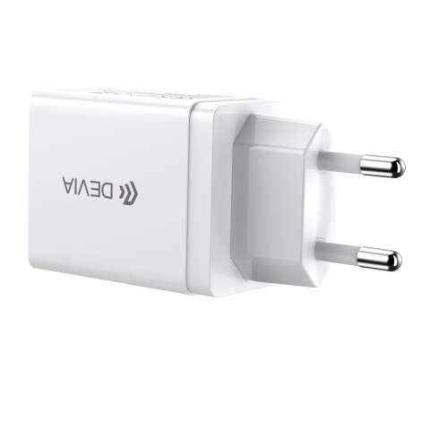 Devia ładowarka sieciowa Smart 2x USB 2,4A biała