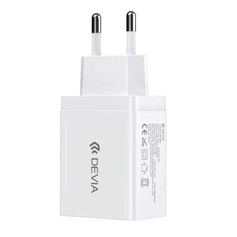Devia ładowarka sieciowa Smart 2x USB 2,4A biała