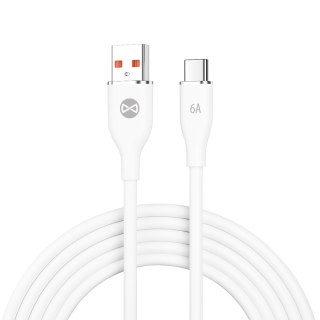 Forever kabel USB - USB-C 1,0 m 6A biały