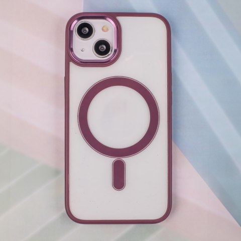 Nakładka Satin Clear Mag do iPhone 14 6,1" fioletowa