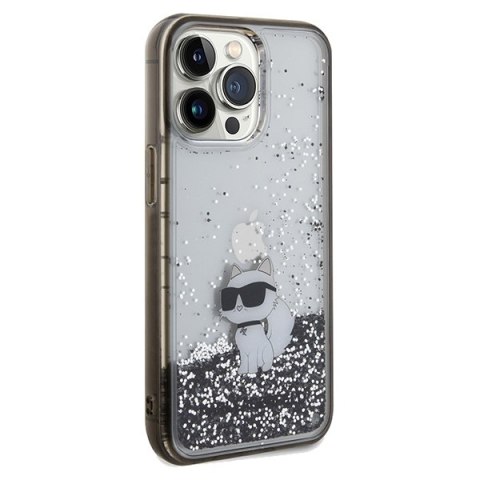 Karl Lagerfeld nakładka do iPhone 13 Pro 6,1" KLHCP13LLKCNSK transparentna HC LIQ. GLITTER C
