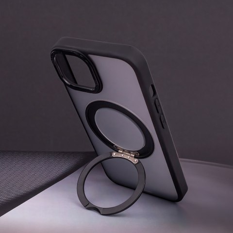Nakładka Mag Ring Rotating do iPhone 15 6,1" czarna