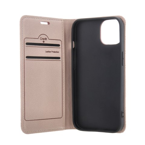 Etui Smart Caro do Xiaomi Redmi 13C 4G / 13C 5G / Poco C65 beżowe