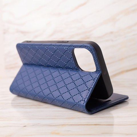 Etui Smart Caro do Xiaomi Redmi 13C 4G / 13C 5G / Poco C65 granatowe