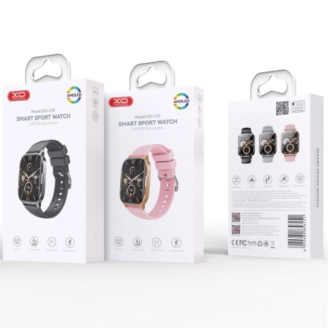 XO smartwatch J10 Amoled czarny