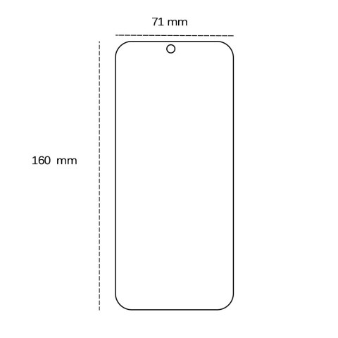 Szkło hartowane 2,5D do Honor X7B
