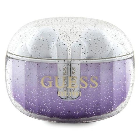 Guess słuchawki Bluetooth GUTWSHDGKEEU TWS GLITTER GRADIENT fioletowe