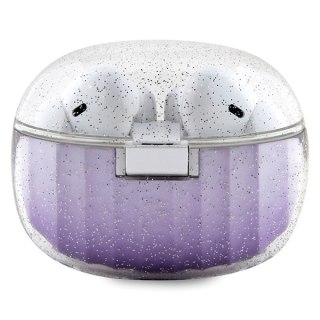 Guess słuchawki Bluetooth GUTWSHDGKEEU TWS GLITTER GRADIENT fioletowe