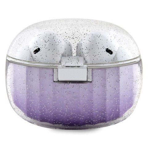 Guess słuchawki Bluetooth GUTWSHDGKEEU TWS GLITTER GRADIENT fioletowe