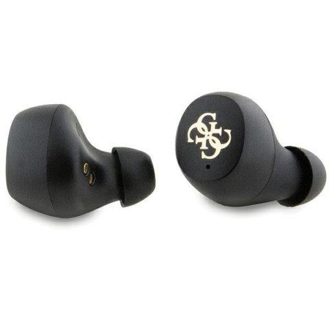 Guess słuchawki Bluetooth GUTWSP4EGP TWS ENC 4G PU METAL LOGO różowe