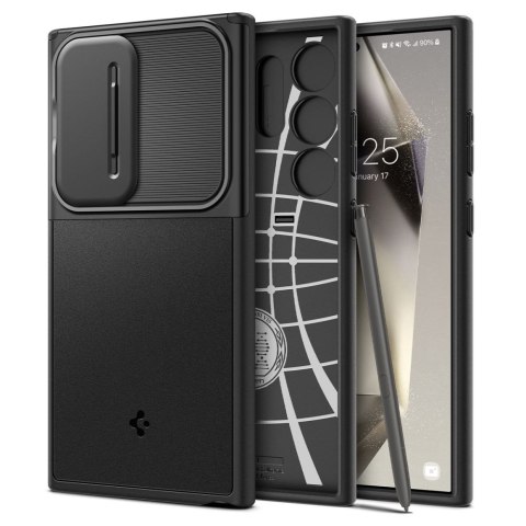 Spigen nakładka Optik Armor do Samsung Galaxy S24 Ultra czarna