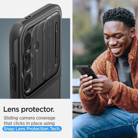 Spigen nakładka Optik Armor do Samsung Galaxy S24 czarna