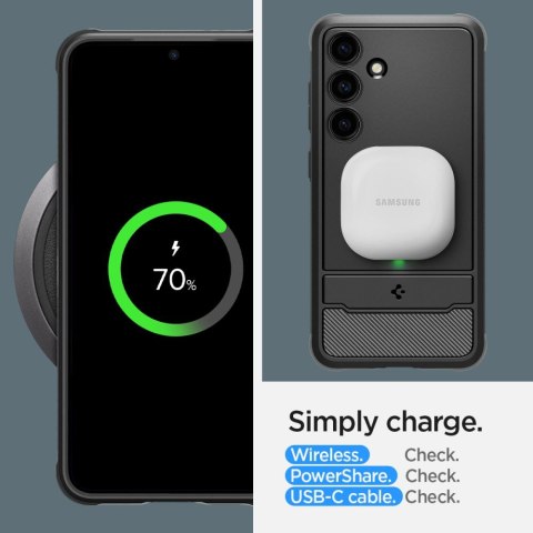 Spigen nakładka Rugged Armor do Samsung Galaxy S24 matowa czarna
