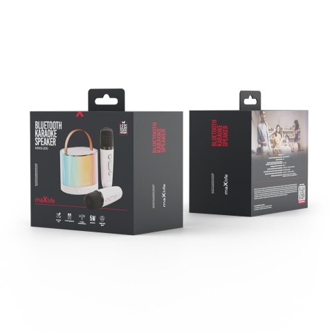 Maxlife zestaw karaoke Bluetooth MXKS-200 biały