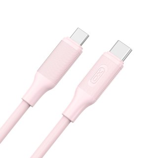 XO kabel NB-Q265B PD USB-C - USB-C 1,0m 60W różowy