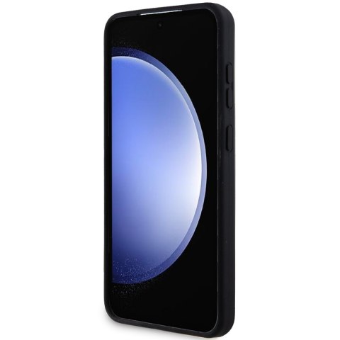 BMW nakładka do Samsung Galaxy S24 Plus czarna M Silicone Printed Ring MagSafe