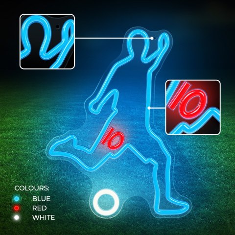 Neon PLEXI LED PIŁKARZ multikolor FPNE31 Forever Light