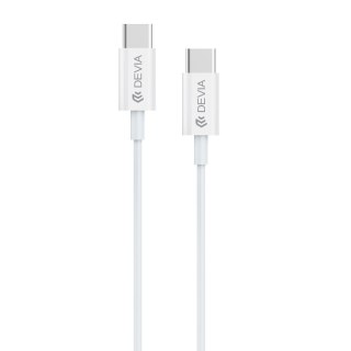 Devia kabel Smart EC042 PD USB-C - USB-C 1,0 m 60W 3A biały