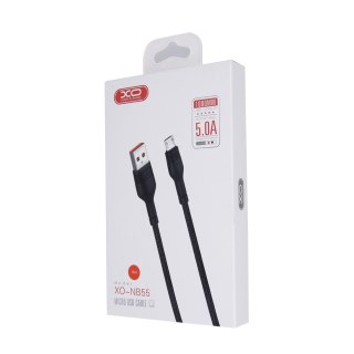 XO kabel NB55 USB - microUSB 1,0 m 5A czarny