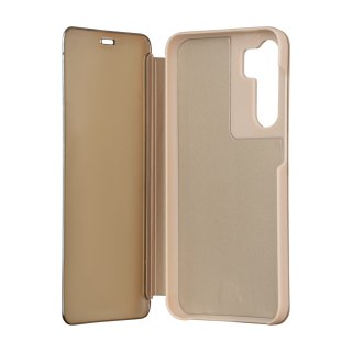 Etui Fold Mirror View do Samsung Galaxy A54 złote