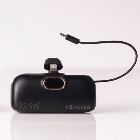 Forever mini power bank MTB-100 22.5W 5000 mAh Lightning czarny